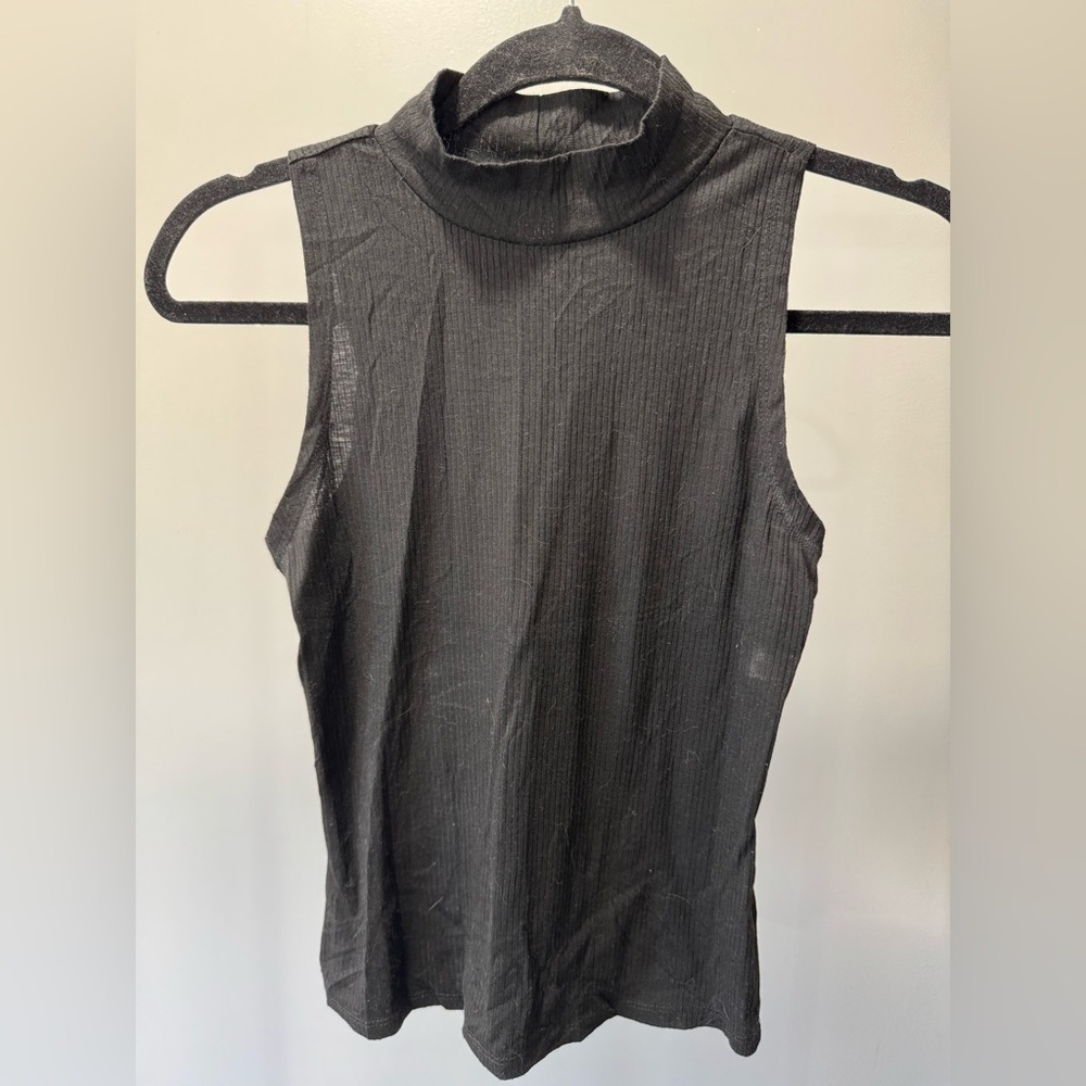 Eye Candy Black Ribbed Tank Top